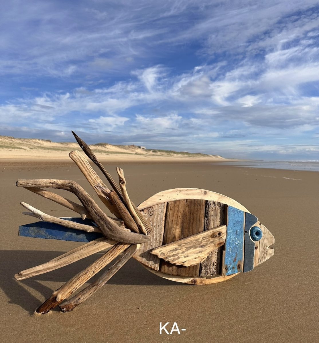 KA- et ses oeuvres d'Art en Bois Flottés, trésors de l'Océan Atlantique