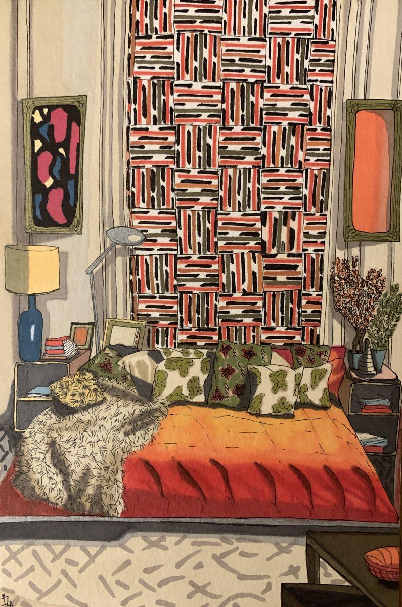 Iza Rodde : artiste et illustratrice d’intérieurs colorés à Nérignac